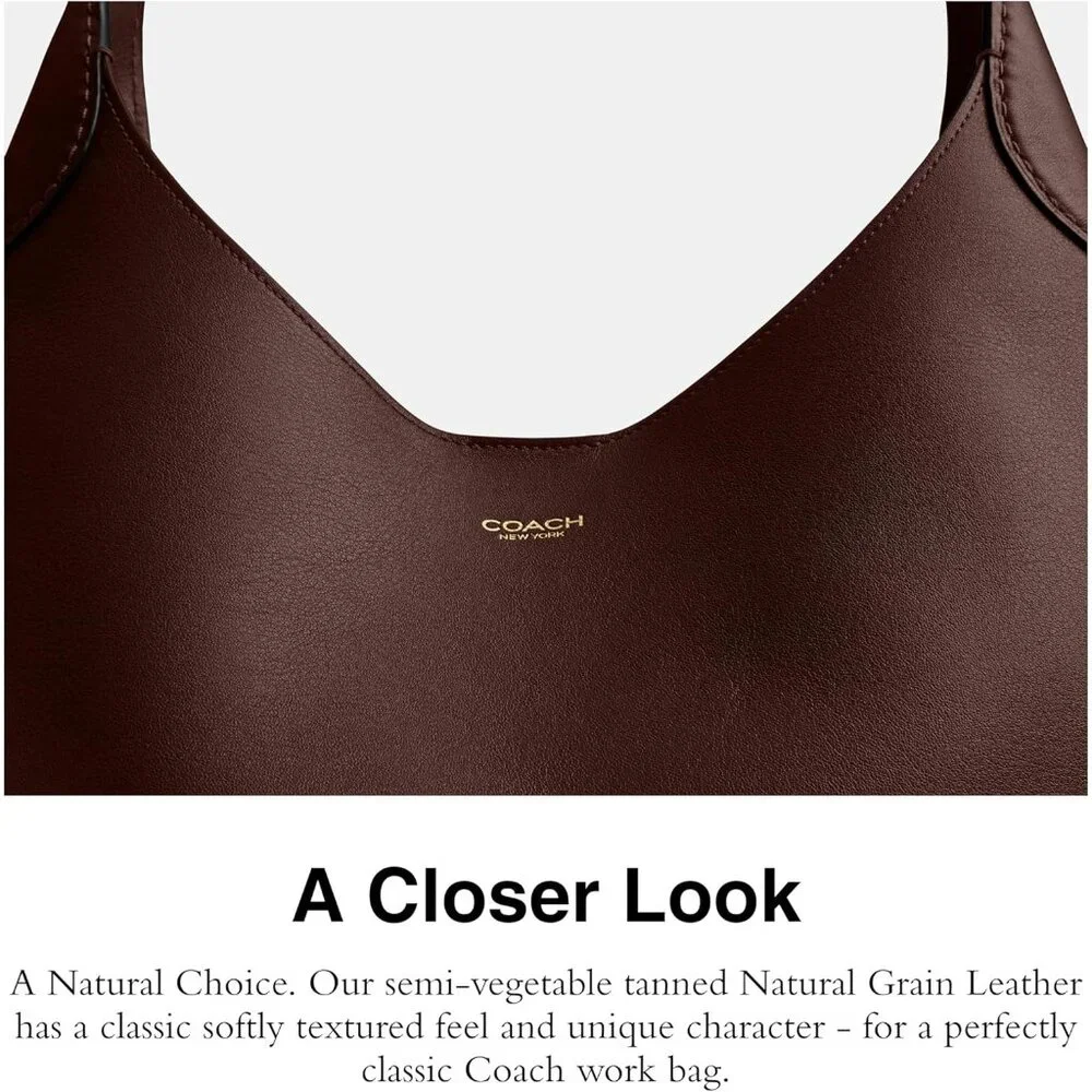 Women's Maple 100% Leather Imported Conditioner Brooklyn Shoulder Bag - Picture 5 of 6